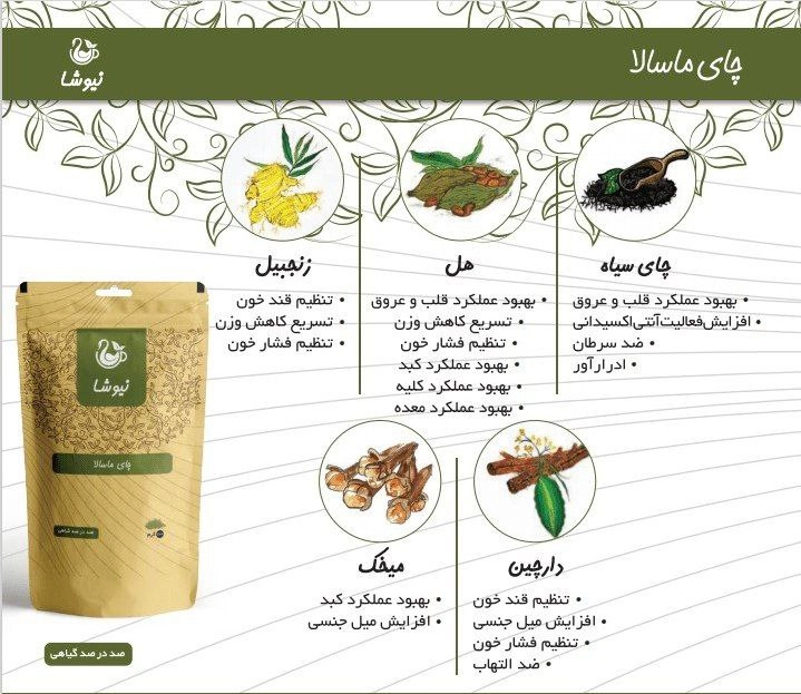 چای ماسالا صدرصد گیاهی