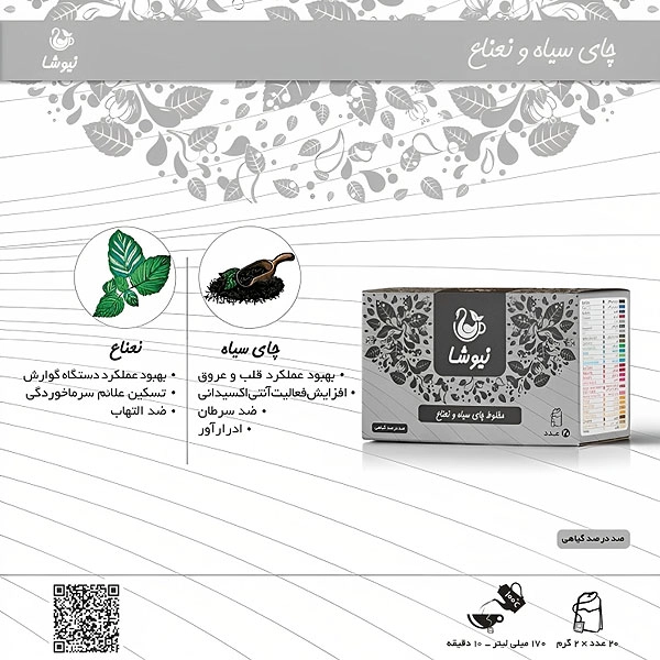 خرید آنلاین چای سیاه و نعناع